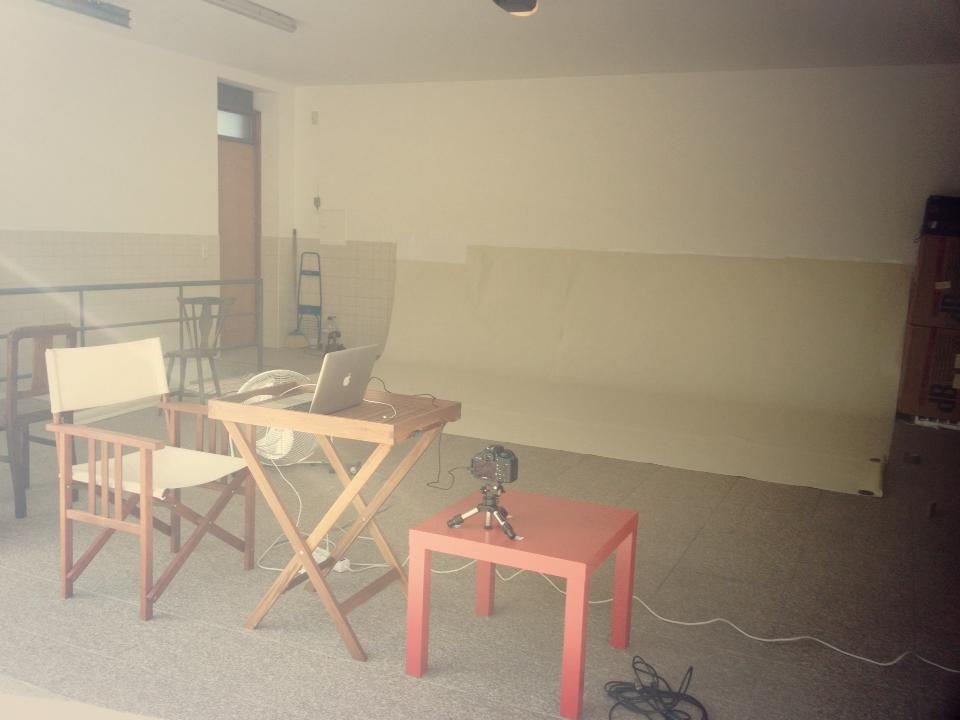 My parent's garage transformed into a studio