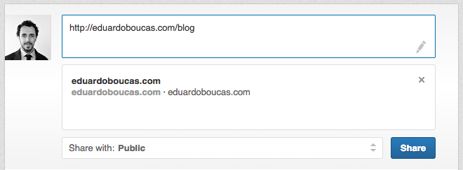 Sharing my blog on LinkedIn